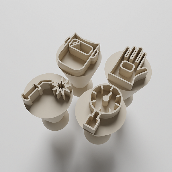 Kit 04 Carimbo para doces/brigadeiro - Soldador