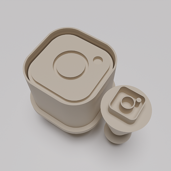 Kit Ejetor e Carimbo de docinhos/brigadeiro - Instagram