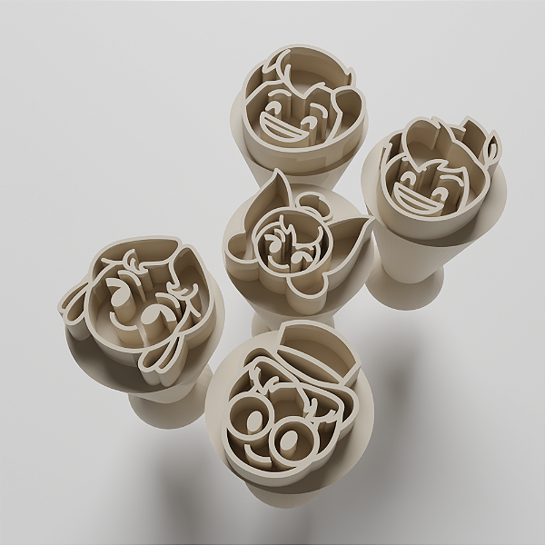 Kit com 5 Carimbos para docinhos/brigadeiro - Peter Pan