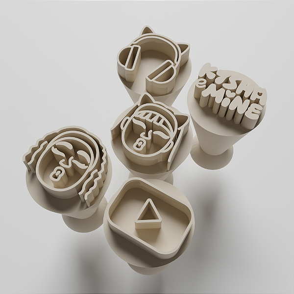 Carimbos para docinhos/brigadeiro - Kysha e Mine