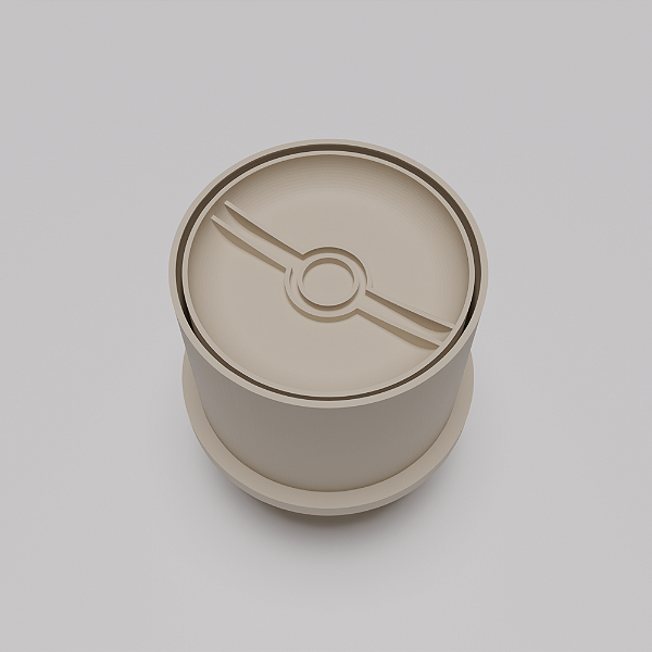 Ejetor e modelador de docinhos/brigadeiro - Pokébola modelo com Profundidade