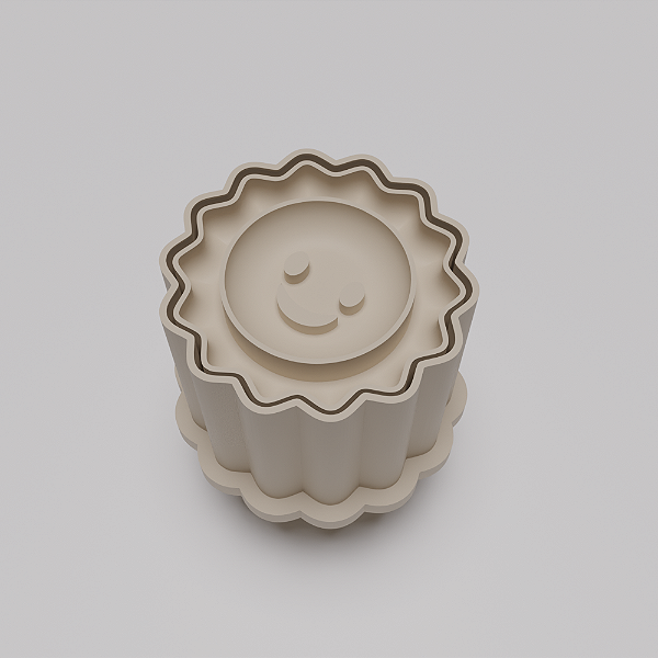 Ejetor e modelador de docinhos/brigadeiro - Sol modelo com Profundidade