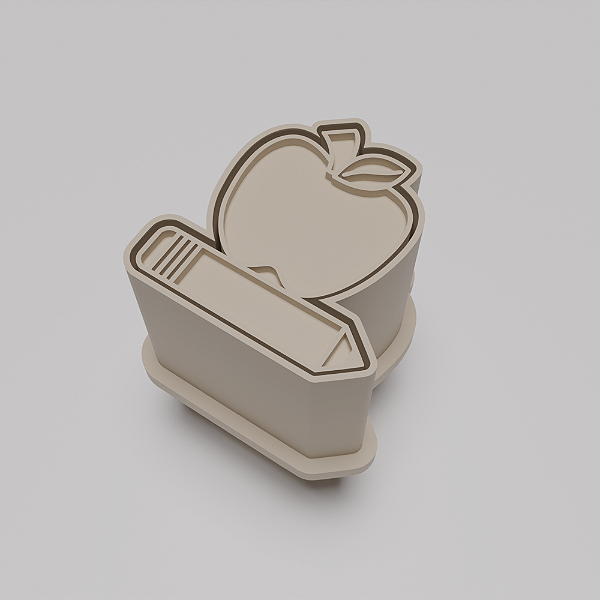 Ejetor e modelador de docinhos/brigadeiro - Maça com Lápis - Dia dos professores