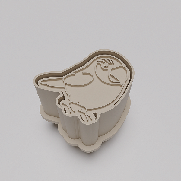 Ejetor e modelador de docinhos/brigadeiro - Animais da Floresta Brasileira Arara