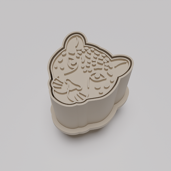 Ejetor e modelador de docinhos/brigadeiro - Animais da Floresta Brasileira Onça