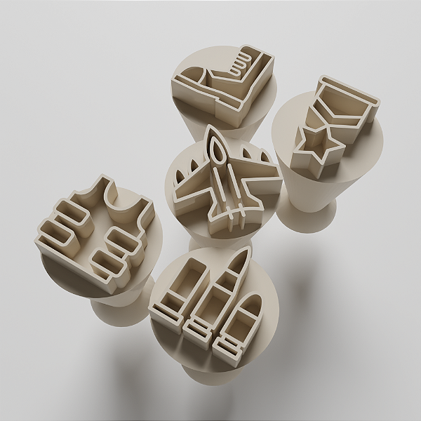 Kit 05 Carimbo para doces/brigadeiro - Exército