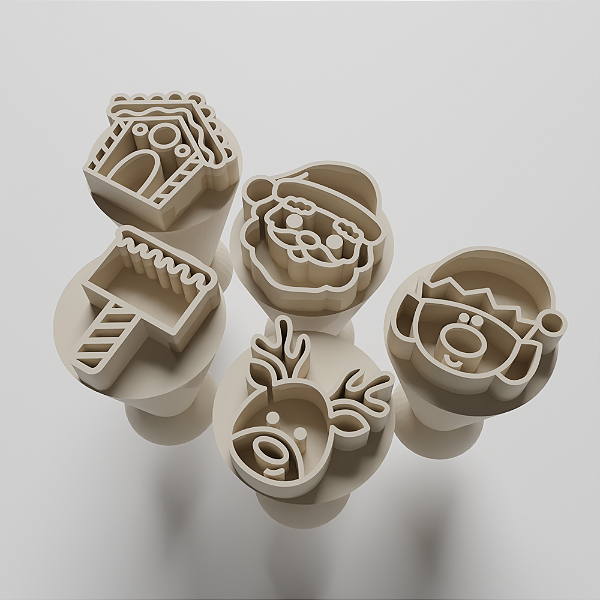 Kit 05 Carimbo para doces/brigadeiro - Natal 4