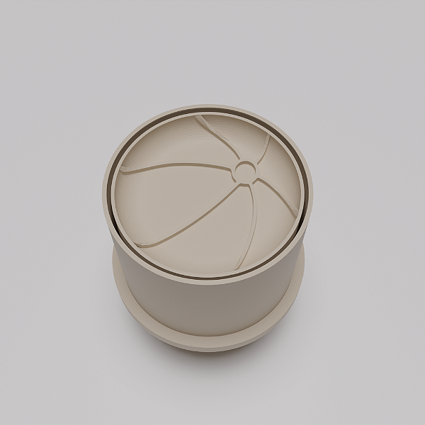 Ejetor e modelador de docinhos/brigadeiro - Bola de Praia modelo com Profundidade