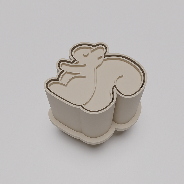 Ejetor e modelador de docinhos/brigadeiro - Esquilo Bosque Encantado