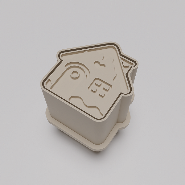 Ejetor e modelador de docinhos/brigadeiro - Casa de Doce Natal modelo com Profundidade