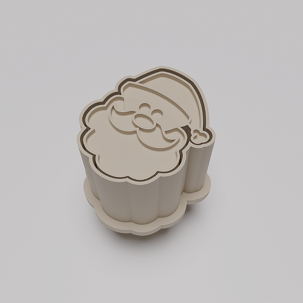 Ejetor e modelador de docinhos/brigadeiro - Papai Noel modelo com Profundidade
