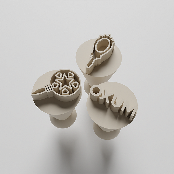 Kit 03 Carimbo para doces/brigadeiro - Oxum