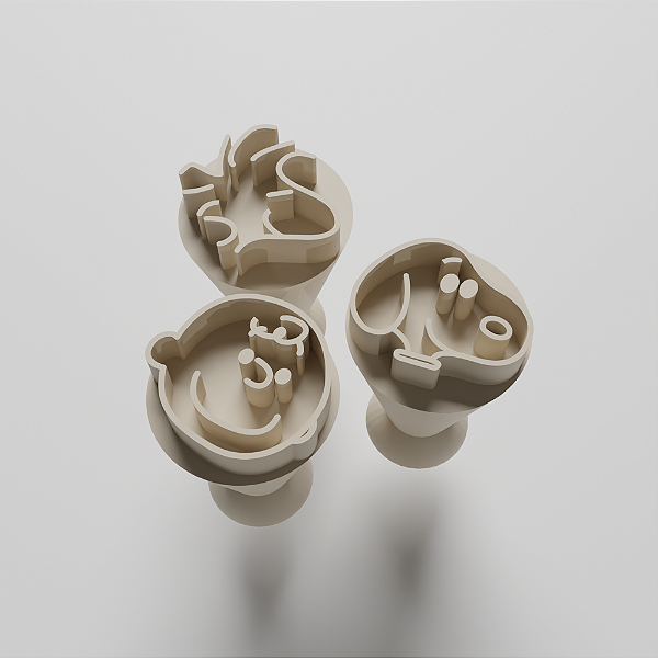 Kit 3 Carimbos para doces/brigadeiro - Snoopy