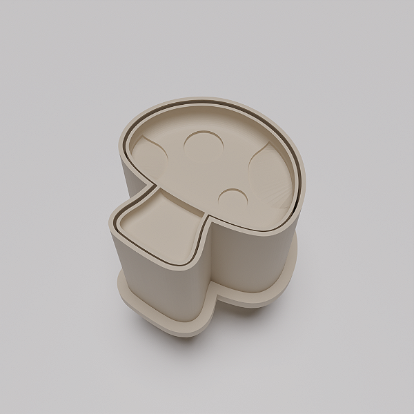 Ejetor e modelador de docinhos/brigadeiro - Cogumelo modelo com Profundidade