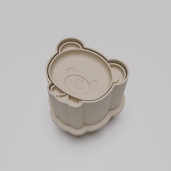 Ejetor e modelador de docinhos/brigadeiro - Ursinho modelo com Profundidade