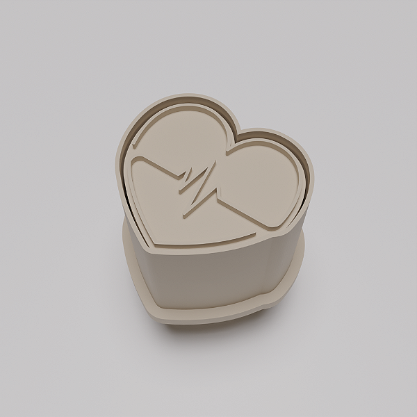 Ejetor e modelador de docinhos/brigadeiro - Coração com Batimentos