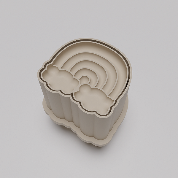 Ejetor e modelador de docinhos/brigadeiro - Arco Íris modelo com Profundidade