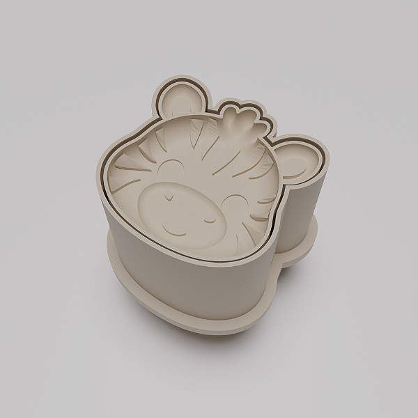 Ejetor e modelador de docinhos/brigadeiro - Zebra modelo com Profundidade