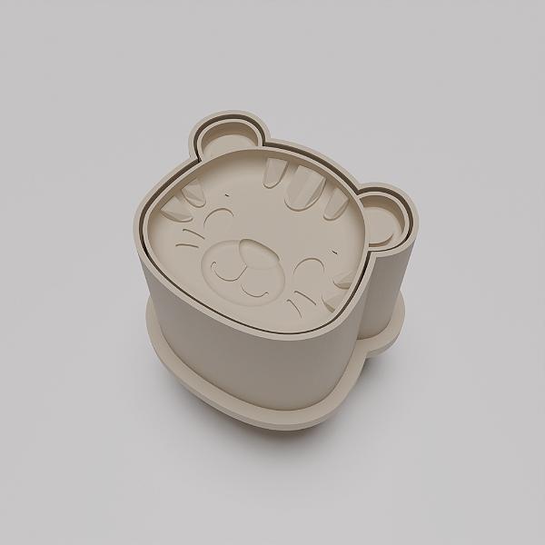 Ejetor e modelador de docinhos/brigadeiro - Tigre modelo com Profundidade