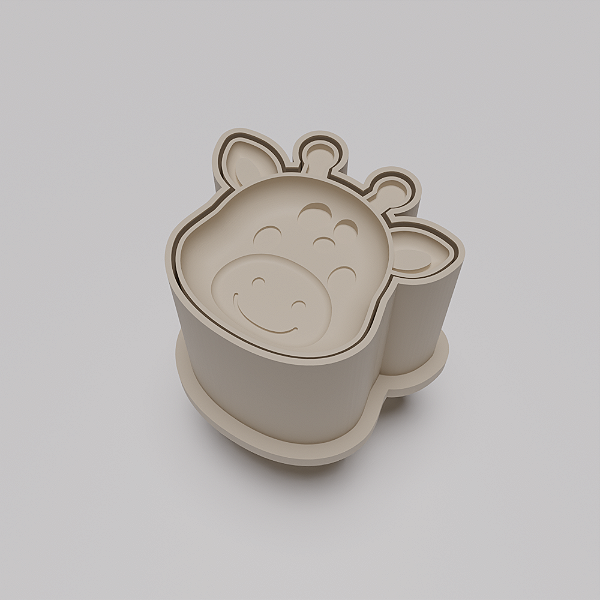 Ejetor e modelador de docinhos/brigadeiro - Girafa 2 modelo com Profundidade