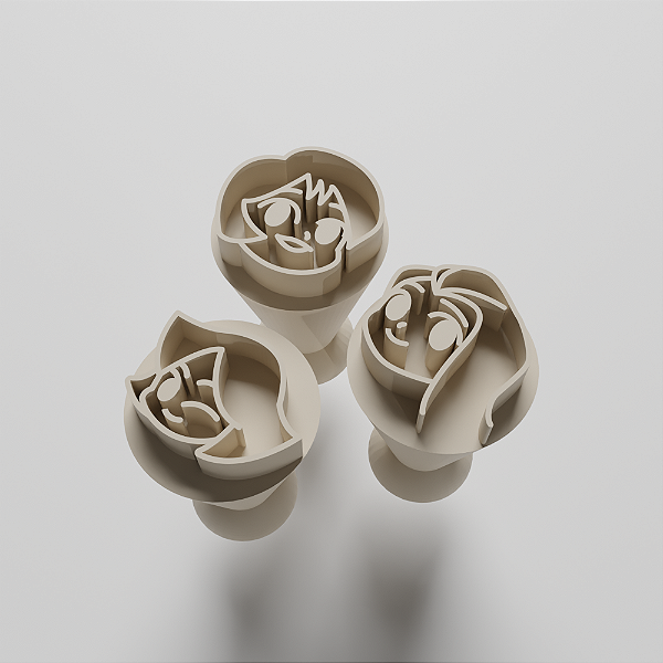 Kit com 3 Carimbos para docinhos/brigadeiro - Três Espiãs Demais