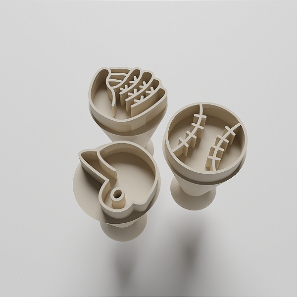 Kit Carimbos para doces/brigadeiro - Beisebol