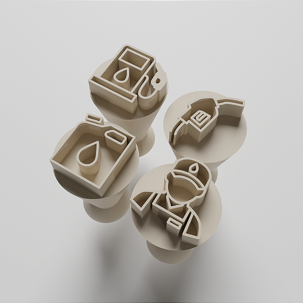 Kit Carimbo para doces/brigadeiro - Frentista