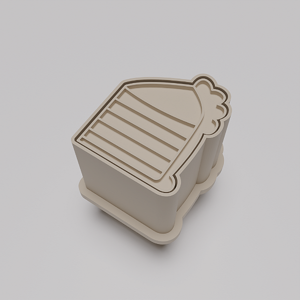 Ejetor e modelador de docinhos/brigadeiro - Fatia Bolo Aniversário