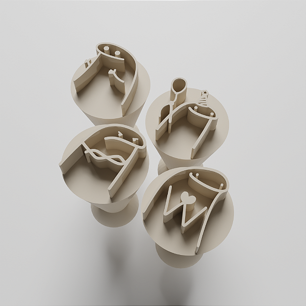 Kit Carimbo para doces/brigadeiro - Flork