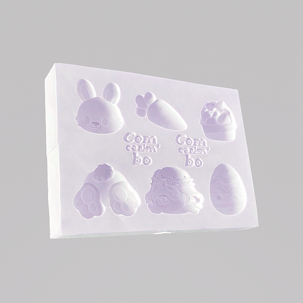 Molde de Silicone 8x6 cm Confeitaria/Artesanato – Páscoa