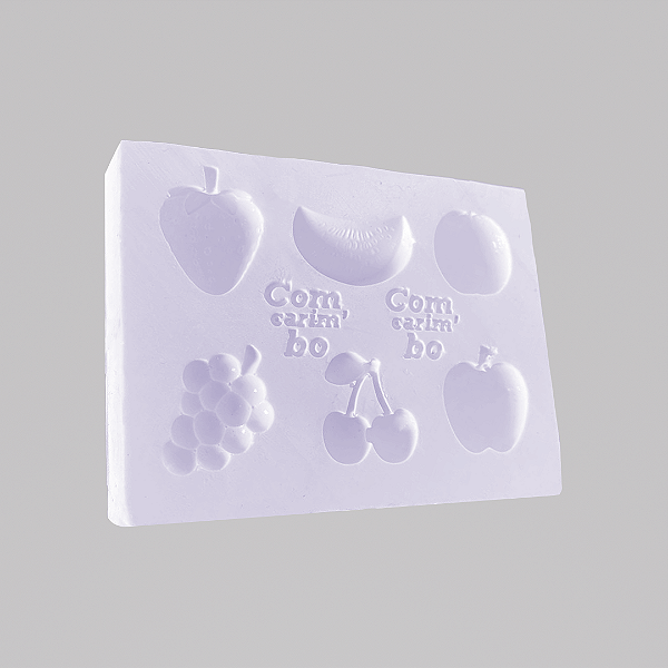 Molde de Silicone 8x6 cm Confeitaria/Artesanato – Frutas