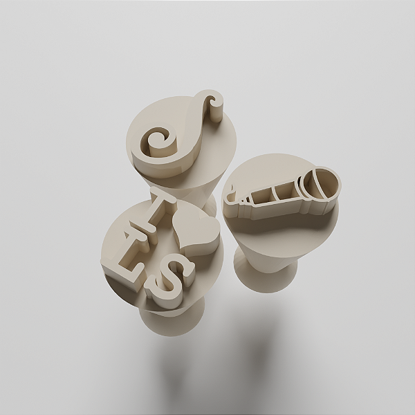 Kit 3 Carimbos para doces/brigadeiro - Cantor Sertanejo