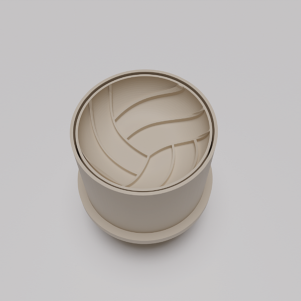 Ejetor e modelador de docinhos/brigadeiro - Bola de Vôlei modelo com Profundidade