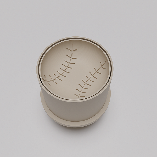 Ejetor e modelador de docinhos/brigadeiro - Bola de Beisebol modelo com Profundidade