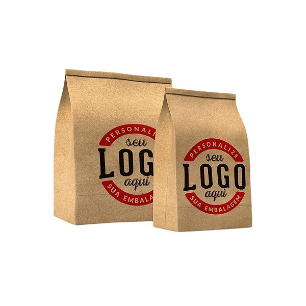 Sacos Kraft 18x30x10 Delivery  Personalizado c/ sua Logo