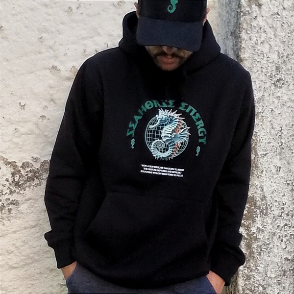 Moletom Canguru Seahorse Energy