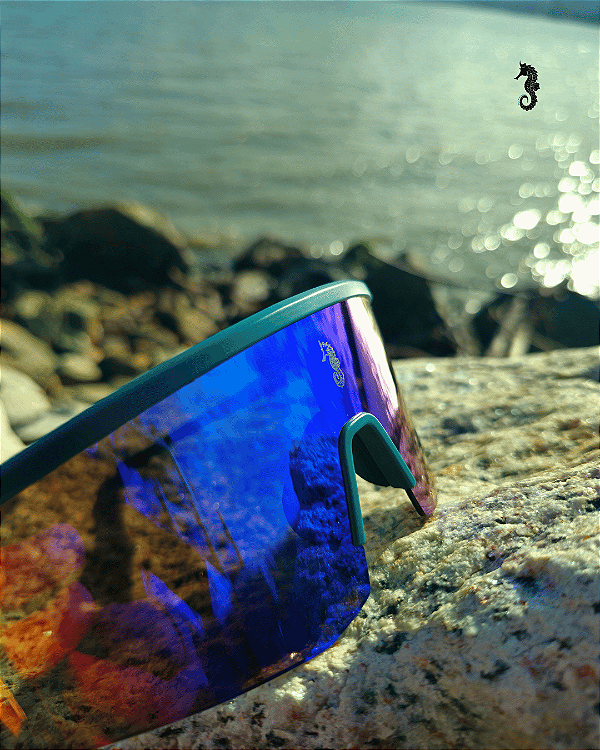 Óculos de Sol Vortex Verde c/ Verde Camaleão Espelhado (Unissex)