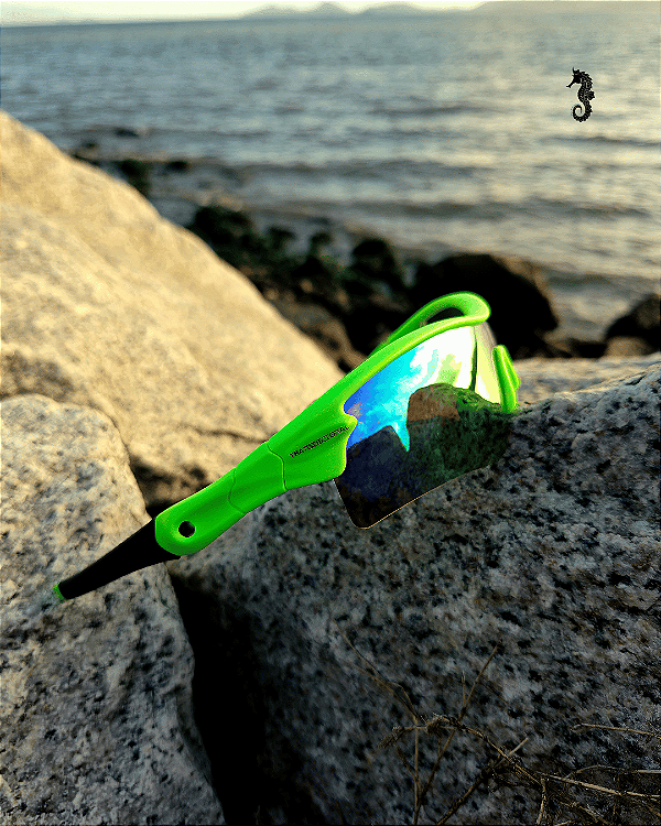 Óculos de Sol Spectrum Verde c/ Rosa Camaleão (Unissex)