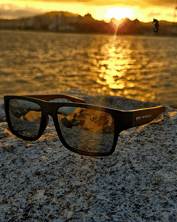 Óculos de Sol Skyline Azul c/ Prata Espelhado (Unissex)