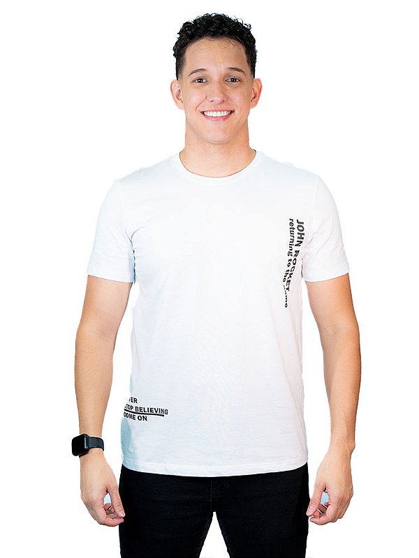 Camiseta Algodão Egípcio John Rocket Ref.116