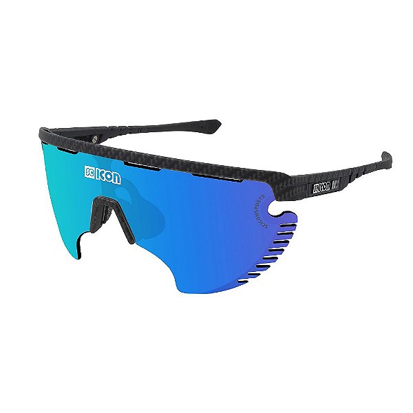 Óculos Scicon Aerowing Lamon Carbono Lente Azul
