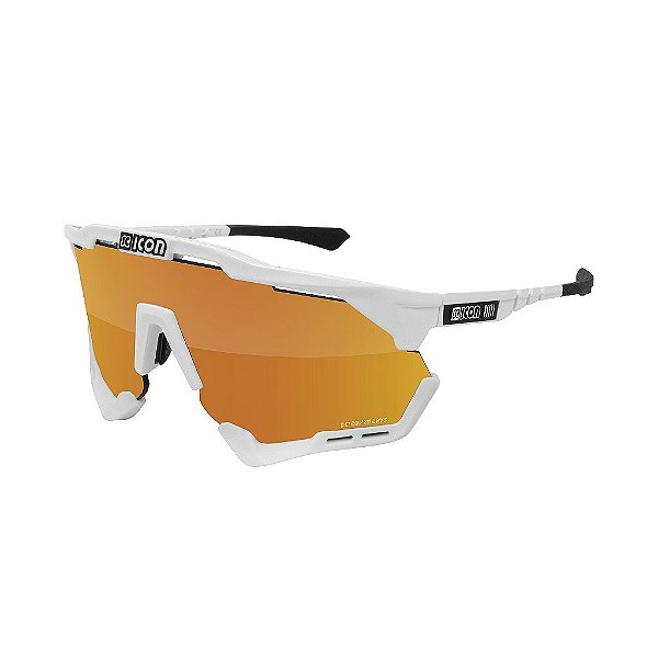 Óculos Scicon Aeroshade Xl Branco Lente Bronze