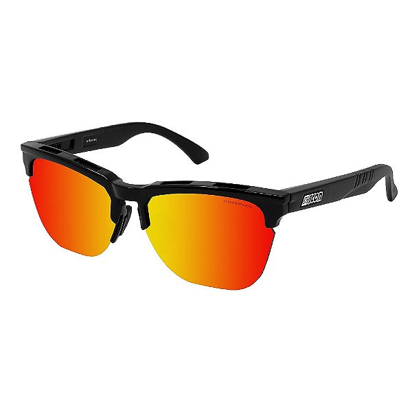 Óculos Scicon Gravel Preto Lente Vermelha