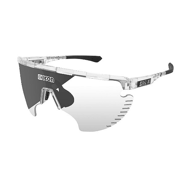 Óculos Scicon Aerowing Lamon Cristal Lente Prata Fotocromática