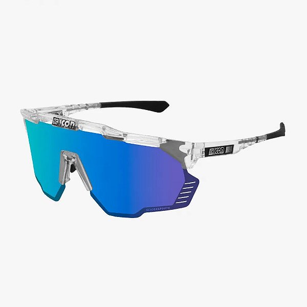 Óculos Scicon Aeroshade Kunken Crystal Lente Azul