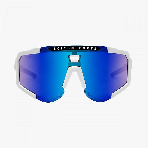 Oculos Scicon Aeroscope Branco Lente Azul