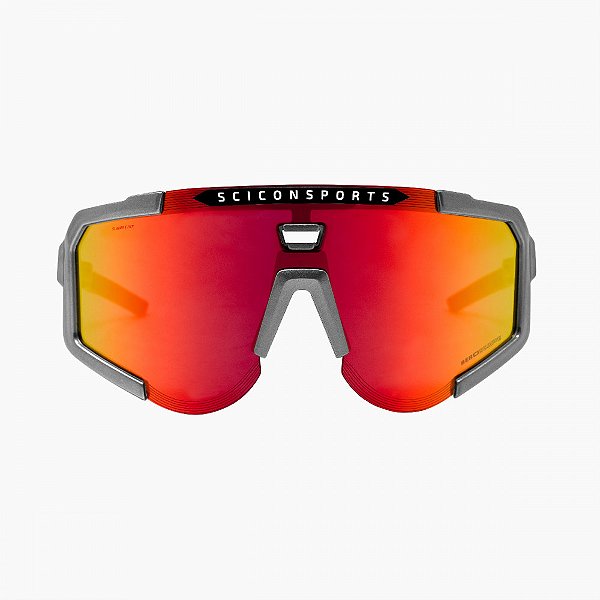 Oculos Scicon Aeroscope Cinza Lente Vermelho