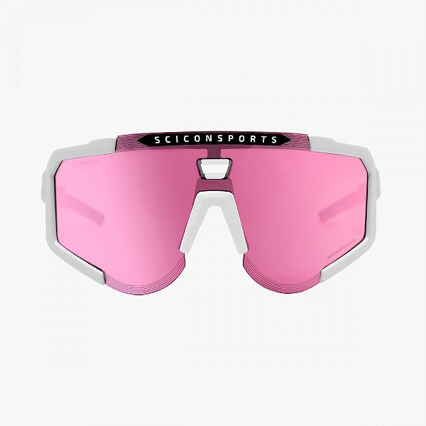 Oculos Scicon Aeroscope Branco Lente Rosa e Lente Reserva Verde Trail