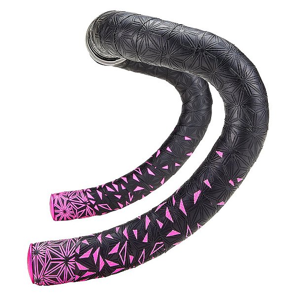 Fita de Guidão para Bicicleta Preto com Rosa Bt-51
