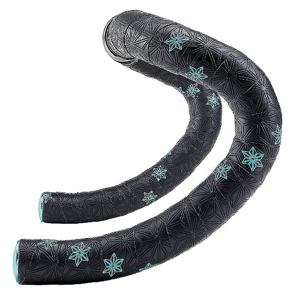 Fita de Guidão para Bicicleta Preto com Azul Celeste Bt-78